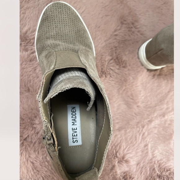 Zip Up Wedge Hipster Hippie Artsy Chic Glam Party Streetwear Hip Sneaker Heels - Picture 7 of 8